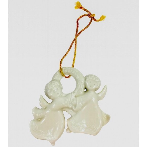 Haviland Limoges Other - Christmas Tree Ornament Caroling Wreath Haviland Limoges Signed France 1986